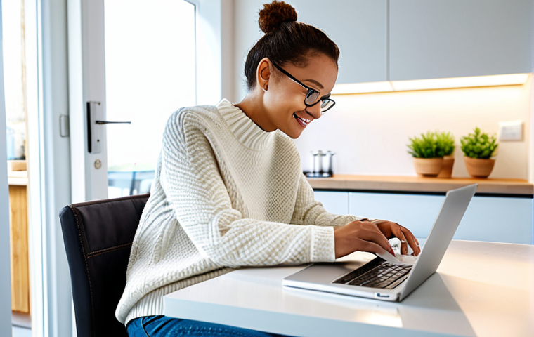 Financial Planning**
"A young woman sitting at a bright, modern kitchen table, reviewing financial documents and a laptop displaying charts. She's wearing a comfortable, stylish sweater and jeans, fully clothed, appropriate attire. The scene is well-lit and cheerful, with a focus on organization and future planning. Safe for work, family-friendly, professional, perfect anatomy, correct proportions, natural pose."
**